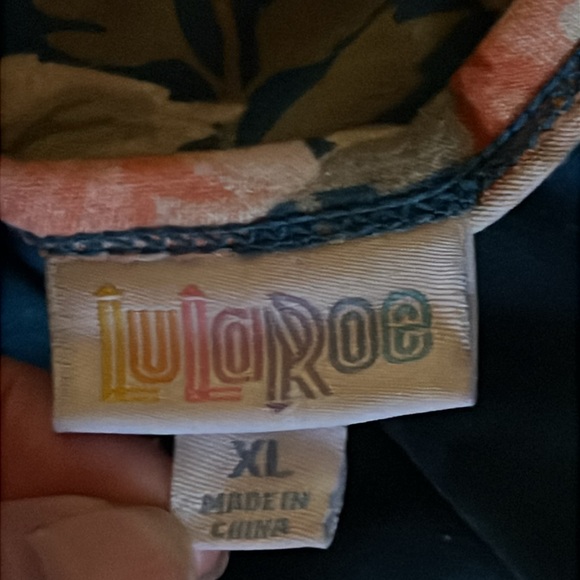 LuLaRoe floral fit and flare maxi XL - Picture 8 of 9